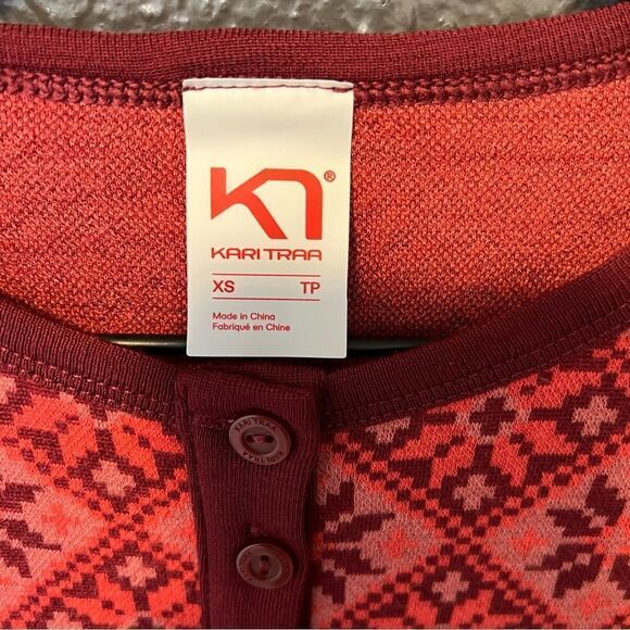 Kari Traa Women's Rose Long Sleeve Baselayer Top 100% Wool - Picture 7 of 11